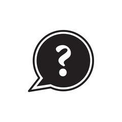 Chat, question icon. One of set web icons