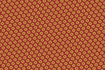 Japanese traditional stitch pattern on red background
