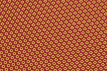 Japanese traditional stitch pattern on red background