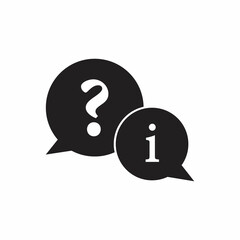 Chat, question icon. One of set web icons