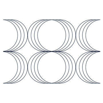 Monoline Geometric. Transparent PNG.