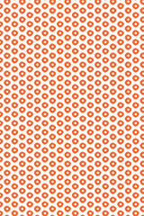 The orange seed stitch pattern on the portrait white background. Vector illustration.