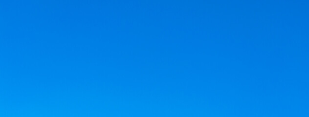 blue peaceful sky without clouds. Horizontal image. Banner for insertion into site. Place for text cope space.