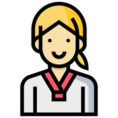 Obraz premium Sportgirl icon