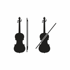 Violin flat icon desing. © sekinekhanim