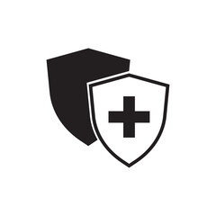Medical Shield Icon shield flat health cross medical icon