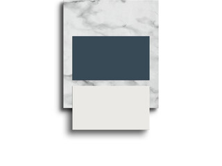 Minimal business card on marbel mockup