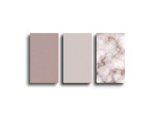 Floral vertical business card mockup