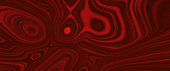 Dark red liquid wavy lines background with glowing edges. Liquid mix fluid blend surface and gradient texture.