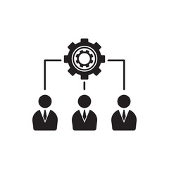 people management icon. Simple element illustration. people management concept symbol design from management collection