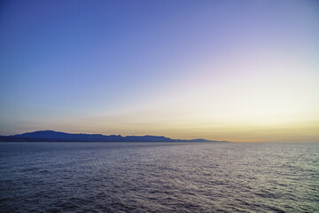 Morning Mediterranean landscape near Málaga city in Spain