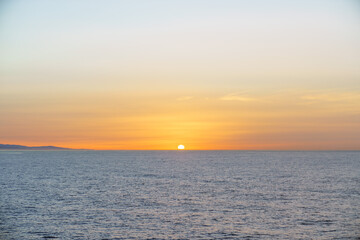 Morning Mediterranean landscape near Málaga city in Spain