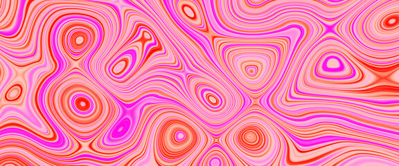 Pink background with focus. Pink liquid background. Soft blurred abstract pink roses background. Liquify painted background. Brush stroked painting. Colorful marble texture. Papercut style liquid Bg.