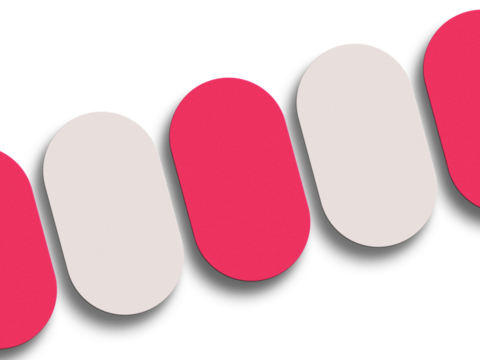 Round vertical business card mockup