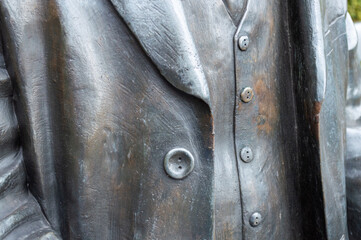 Statue of Painter L.S. Lowry in Mottram 