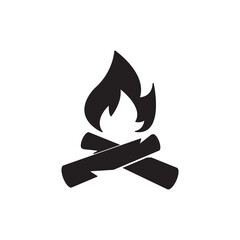Fire flame icon, sign, symbol, logo, illustration, editable stroke, flat design style