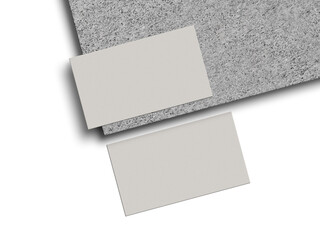 Elegant business card on wood mockup