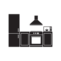 Cook, food, kitchen icon. illustration flat design