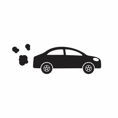 Fototapeta premium car pollution Icon