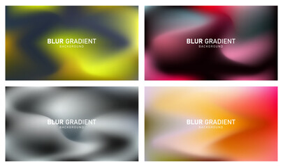 Fototapeta premium Colorful modern gradient blur background design