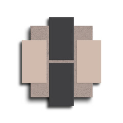 Dark business card on Particle board mockup