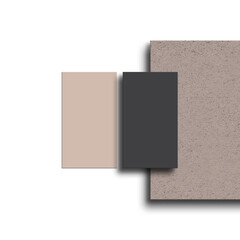 Fototapeta premium Dark business card on Particle board mockup