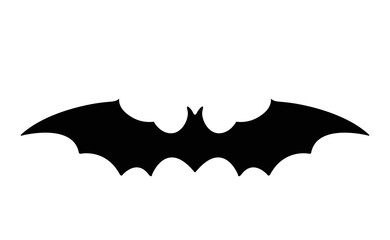 Halloween bat icon. Vector Illustration