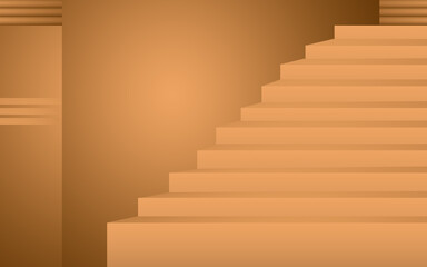 stairs to the wall