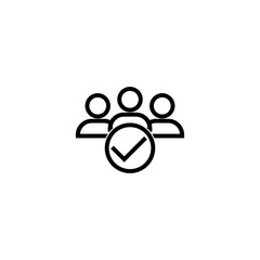 Fototapeta na wymiar Membership line icon isolated on white background