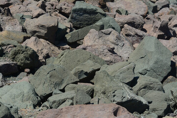 Beautiful stones on sunny day as background, closeup
