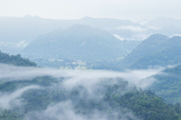Obraz premium fog in mountains