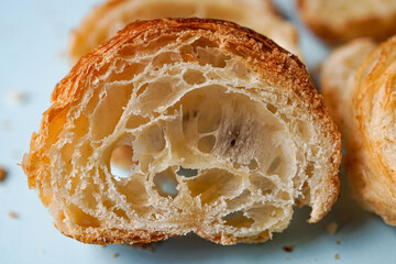 tasty croissant for breakfast or brunch, french food