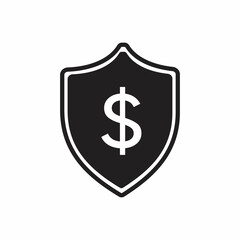 Shield with dollar icon