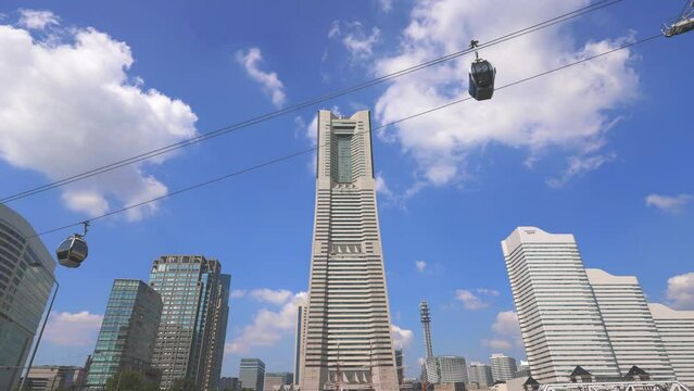 横浜みなとみらい　よこはまエアキャビン　ランドマークタワー
