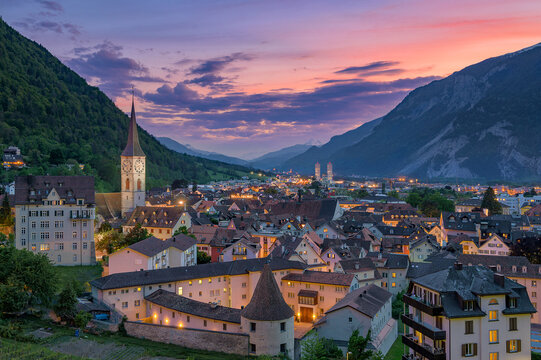 Chur in der Nacht