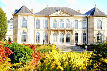 Fototapeta premium Autumn in Paris (France) - Powerfull colors in trees and leaves