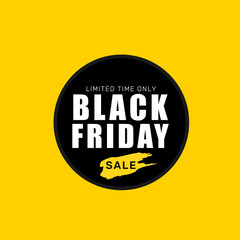 Black Friday banner sale. Vector
