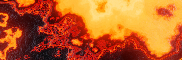 3D rendered abstract volcanic lava background