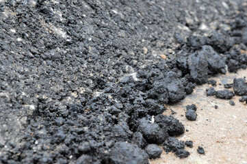 asphalt road construction