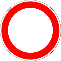 Panneau routier, circulation interdite dans les deux sens © guitou60