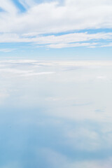 飛行機から見た一面の雲景色 cloud sky view