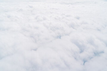 飛行機から見た一面の雲景色 cloud sky view