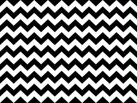 Seamless chevron pattern, zigzag pattern with black and white striped lines