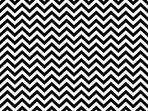Seamless chevron pattern, zigzag pattern with black and white striped lines