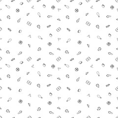 Seamless football pattern. Doodle football illustration. Football background