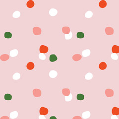 seamless christmas pattern with happy holidays phase text design vintage