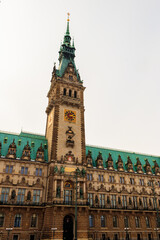 Hamburg city hall or Rathaus in Hamburg, Germany