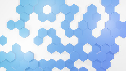 Hexagonal background with hexagons, abstract futuristic geometric backdrop or wallpaper with copy space for text