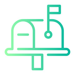 mailbox gradient icon