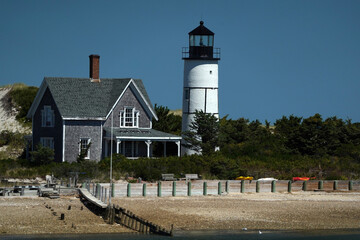 Sandy Neck Lighthouse atlantic ocean cape cod barnstable houses